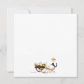 Gans mit Ei-Foto-Ostern-Karte Einladung (Rückseite)