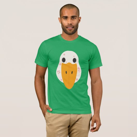 Gans mit Pickeln Basic T-Shirt (Vorne ganz)