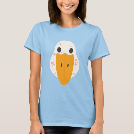 Gans Mit Pickeln Damen T-Shirt (Vorderseite)