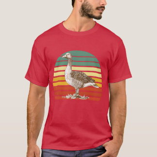 Gans Retro-Tiere Geschenk T-Shirt