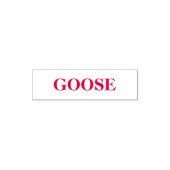 Gans Stempel mit individuellem Text für Bastelarbe (Design)