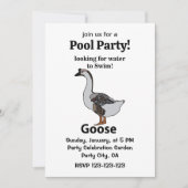 Gans sucht nach Wasser für schwimmende afrikanisch Einladung (Vorderseite)