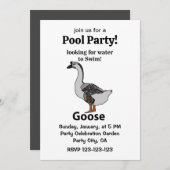 Gans sucht nach Wasser für schwimmende afrikanisch Einladung (Vorne/Hinten)