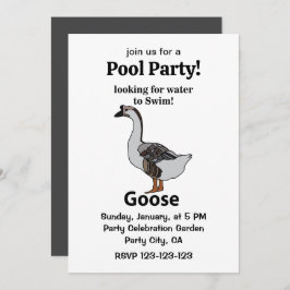 Gans sucht nach Wasser für schwimmende afrikanisch Einladung