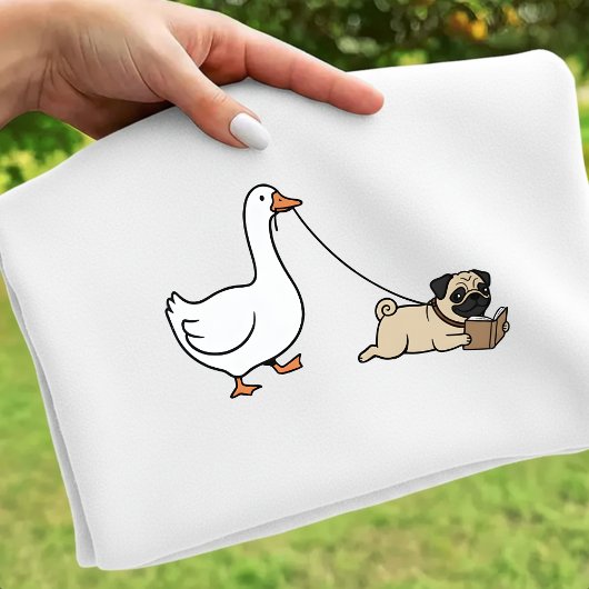 Gans und Hunde lesen T-Shirt Lustige Pug-Mutter