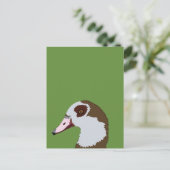 Gans Wasservögel Vogel Gans Postkarte (Stehend Vorderseite)