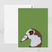 Gans Wasservögel Vogel Gans Postkarte (Vorne/Hinten)