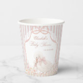 Gans Wildblumen-Spitze Baby Shower Pappbecher (Vorderseite)