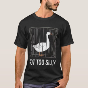 Gans wurde zu lustigem albernem Humor T-Shirt
