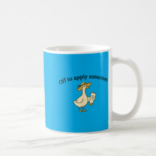 Gans zum Auftragen von Sonnencreme Sommer Strandur Kaffeetasse