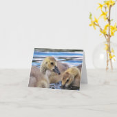 Gänschen-Mitteilungskarten Karte (Gelbe Blume)