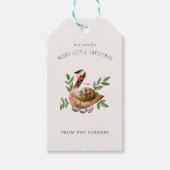 Gänse | 12 Weihnachtsfeiertag Geschenkanhänger (Vorderseite)