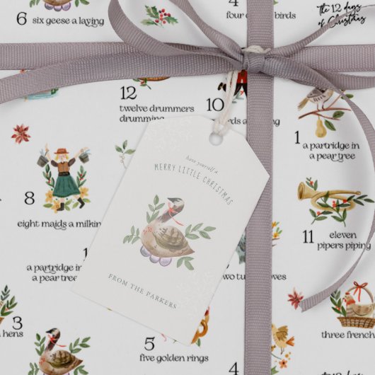 Gänse | 12 Weihnachtsfeiertag Geschenkanhänger