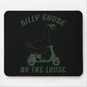 Gänse Albern auf der Loose Scooter Funny Animal Me Mousepad (Vorne)