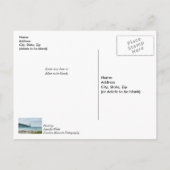 Gänse am Mighty Mac denken an dich Postkarte (Rückseite)