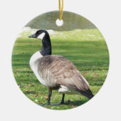 Gänse an der Küste, Wildtiere, Natur Keramik Ornament (Vorne)