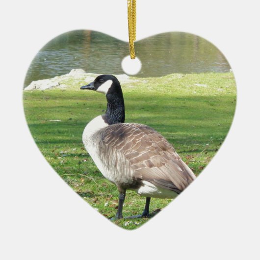 Gänse an der Küste, Wildtiere, Natur Keramikornament (Vorne)