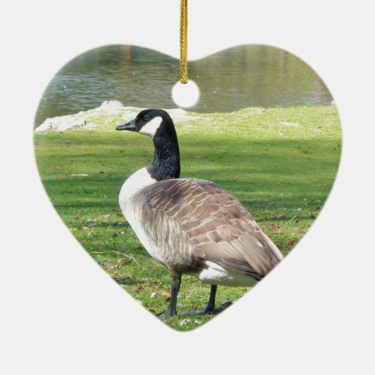 Gänse an der Küste, Wildtiere, Natur Keramikornament (Hinten)