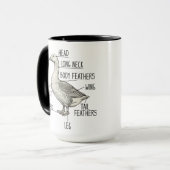 Gänse-Anatomie-Diagramm Tasse (Vorderseite Links)