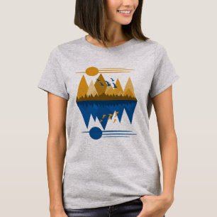 Gänse auf dem Flügel T-Shirt