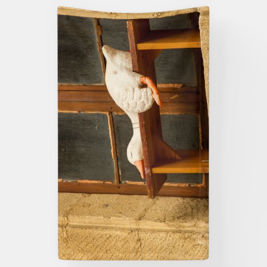 Gänse auf einem Banner (Vertikal)