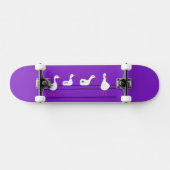 Gänse auf einem Kabelskateboard Skateboard (Horizontal)