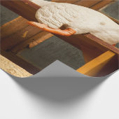 Gänse auf einer Bank Geschenkpapier (Ecke)