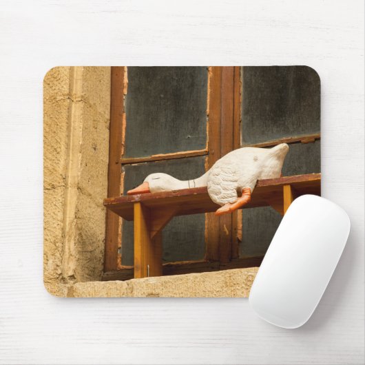 Gänse auf einer Bank Mousepad (Mit Mouse)