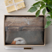 Gänse auf einer Nestmalerei Dekoupage Seidenpapier (Geschenk)