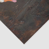 Gänse auf einer Nestmalerei Dekoupage Seidenpapier (Ausschnitt)