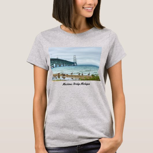 Gänse auf Mighty Mac T - Shirt (Vorderseite)
