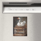 Gänse auf Nestmalerei Magnet (In Situ (Geschirrspüler))