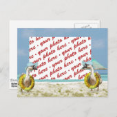 Gänse auf Urlaub Foto Rahmen Postkarte (Vorne/Hinten)