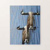 Gänse auf Wasser Puzzle (Vertikal)