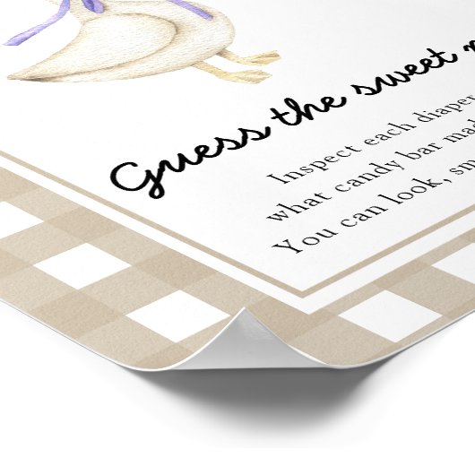 Gänse-Babydusche - Schau mal, das süße Chaos Poster (Ecke)