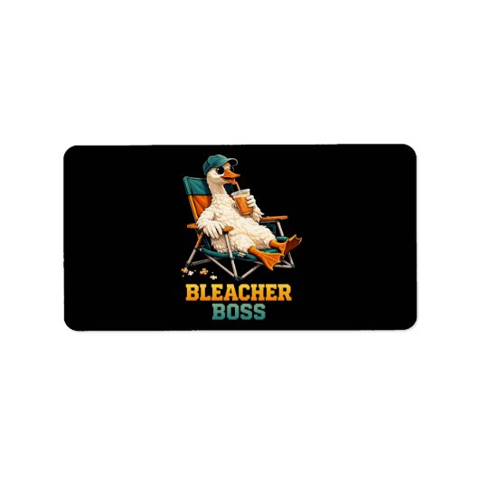 Gänse-Bleacher-Boss Adressaufkleber (Vorne)
