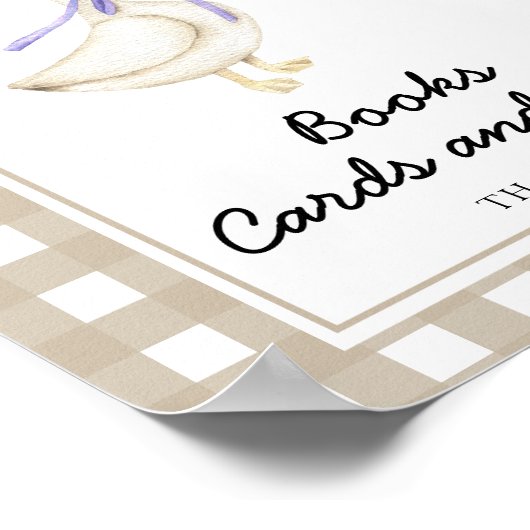 Gänse - Bücherkarten und Geschenke Poster (Ecke)