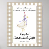 Gänse - Bücherkarten und Geschenke Poster (Vorne)