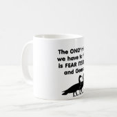Gänse der Furcht-selbst Kaffeetasse (Vorderseite Links)