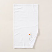 Gänse-Design Monogramm Badhandtuch Set (Handtuch)