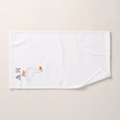 Gänse-Design Monogramm Badhandtuch Set (Handtuch)