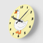 Gänse-Design Runde Wanduhr (Winkel)