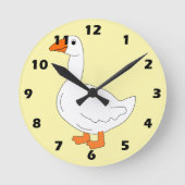 Gänse-Design Runde Wanduhr (Vorderseite)