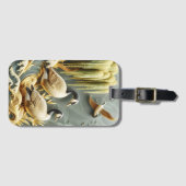 Gänse, die die Wave Gepäckanhänger (Vorderseite (Horizontal))