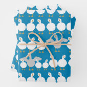 Gänse, die Papierblätter aus Papier (Beispiel)