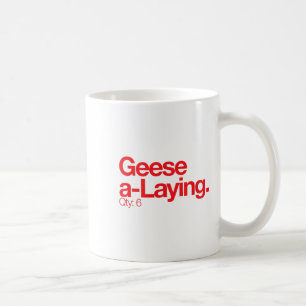 Gänse ein Lay Q 6 Minimalistisch 12 Tage Weihnacht Kaffeetasse
