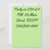 Gänse Einladung (Rückseite)