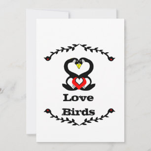 Gänse Familie Albern Gänse Love Birds Feiertagskarte