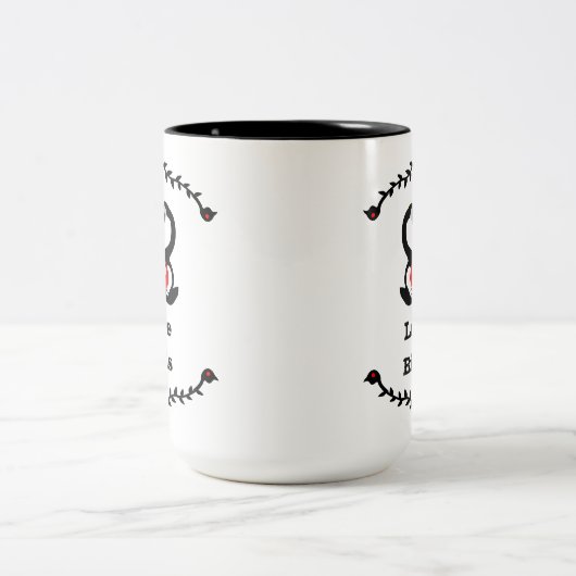 Gänse Familie Albern Gänse Love Birds Zweifarbige Tasse (Mittel)