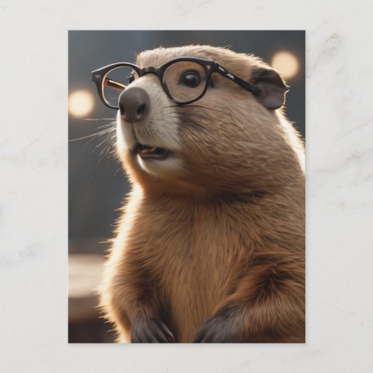 Gänse Feiertagspostkarte (Vorderseite)